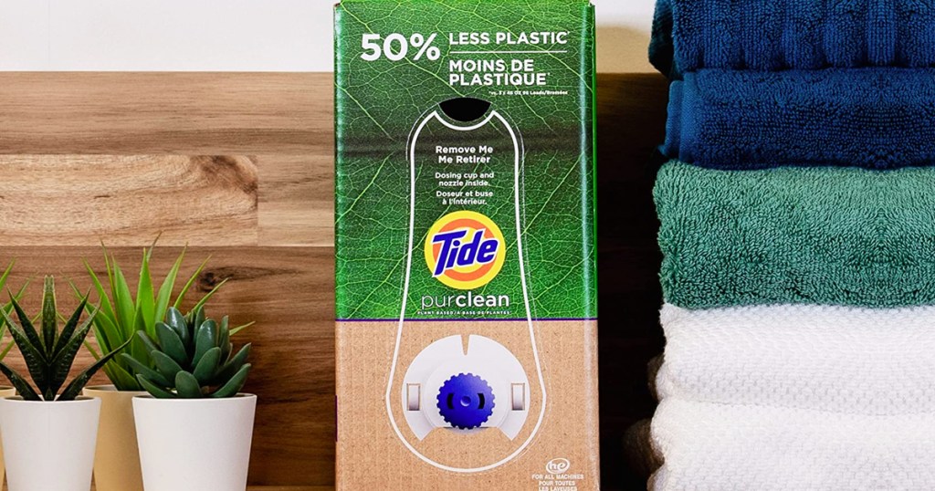 Tide Purclean Plant-Based Liquid Laundry Detergent Eco-Box