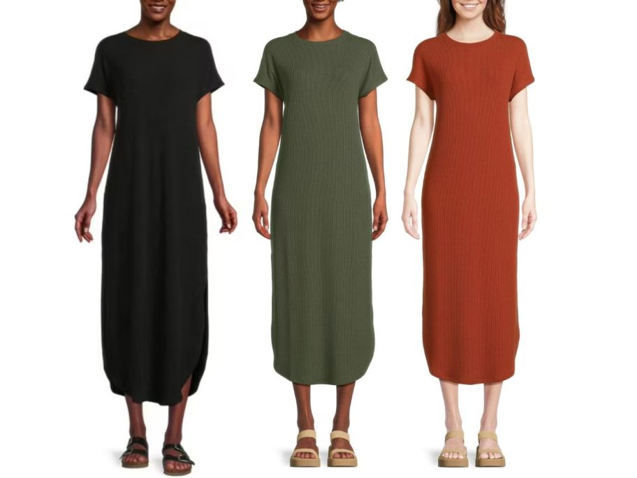 Time-and-Tru-Womens-Ribbed-Maxi-Dress المشتريات المفضلة لفريق Walmart Fall Fashion من 10.96 دولار (+ كيفية التصميم!)