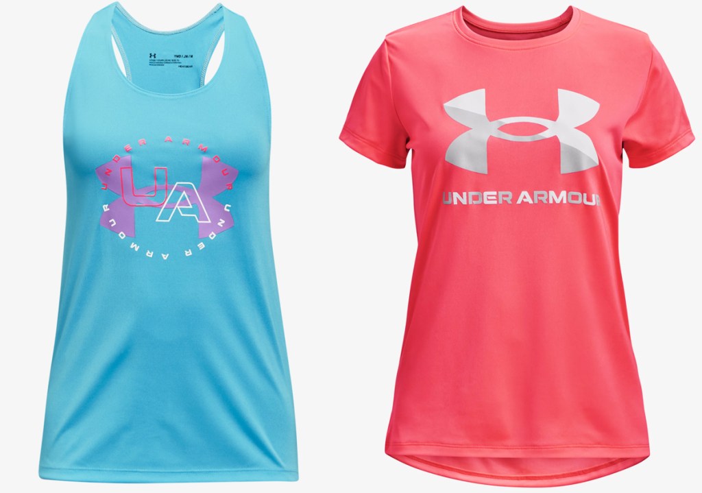 under armour tank and tee