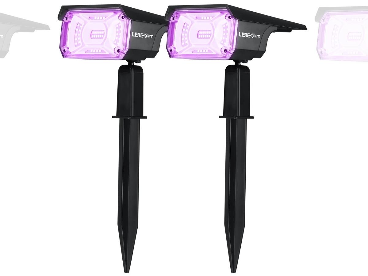 LEREKAM LED Purple Spotlights 2-Pack