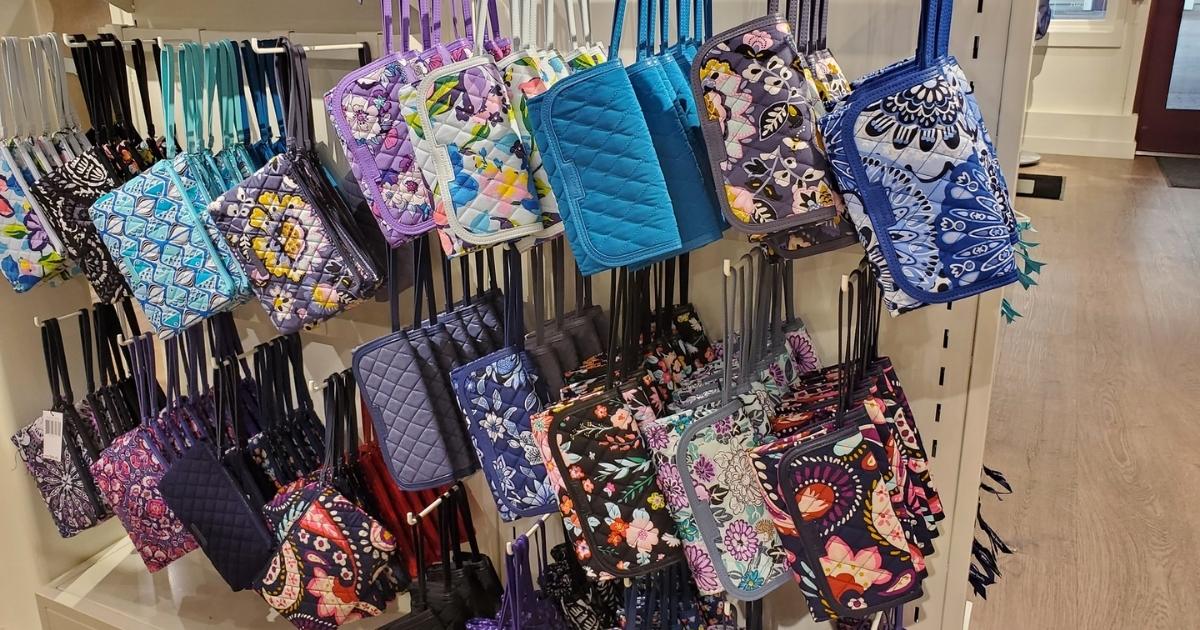 vera bradley outlet wristlet wallets and id cases
