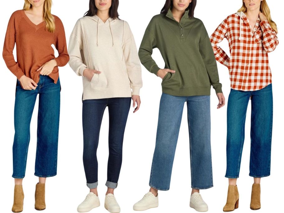 Women wearing Walmart Fall Styles