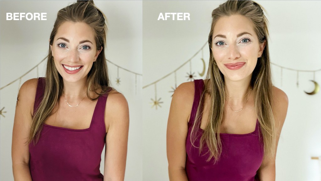 White Eyeliner TikTok Beauty Hack before and after