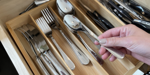 Our Team Loves This 40-Piece Stainless Steel Flatware Set & It’s $20.99 Shipped for Prime Members (Lowest Price!)