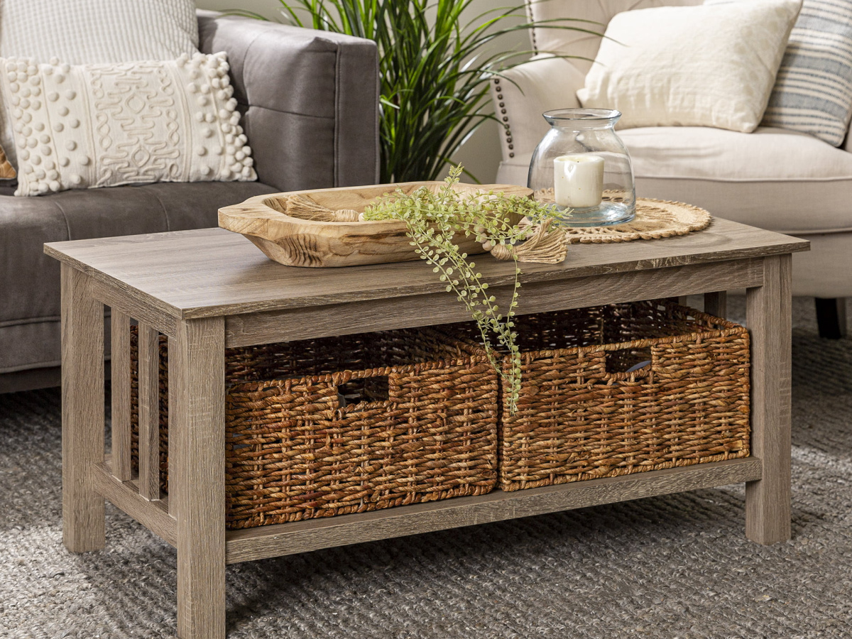 Storage Coffee Table w/ Bins Only $106 Shipped on Walmart.com (Reg ...