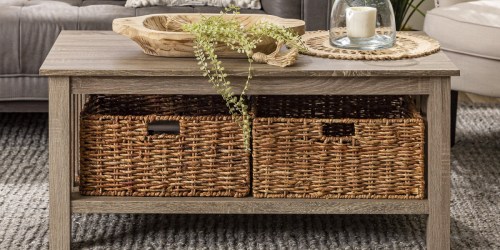 Storage Coffee Table w/ Bins Only $106 Shipped on Walmart.com (Reg. $249)