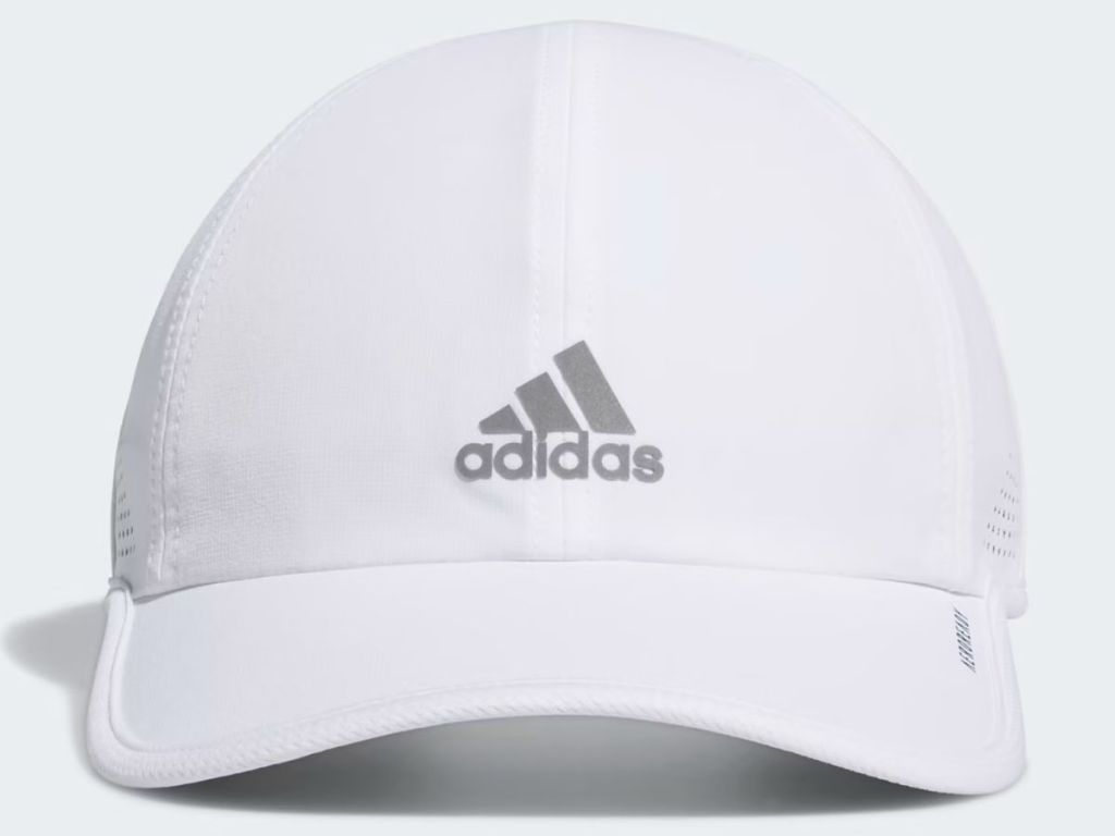 A white Adidas women's hat