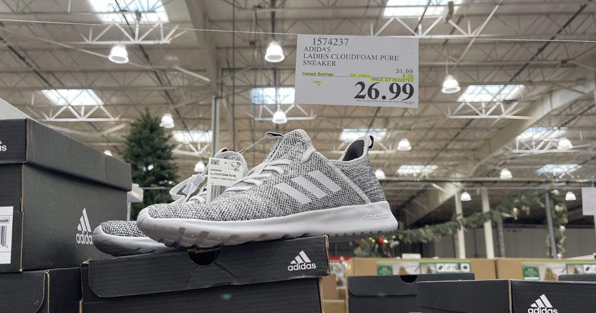 HOT Adidas Women s Cloudfoam Sneakers Only 26 99 At Costco hot adidas women s cloudfoam sneakers only 26 99 at costco