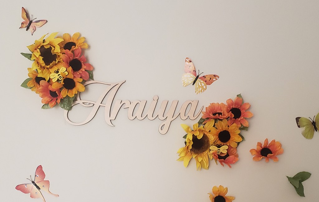 wooden wall letters decor
