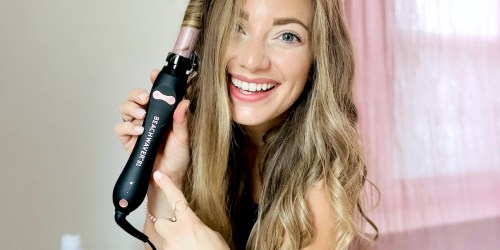 This Beachwaver Curling Iron Curls Your Hair By Itself! (+ Score 50% Off & Free Shipping)