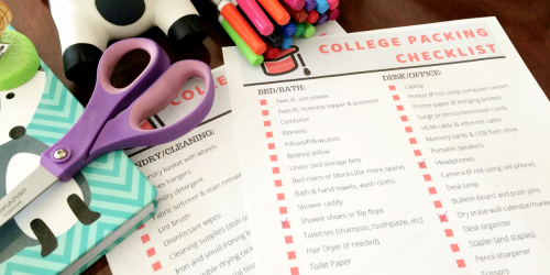 Get Ready for College with our Ultimate Dorm Room Checklist (+ Free Printable)