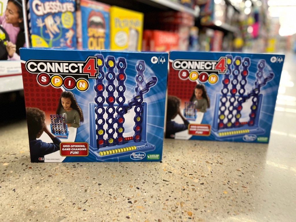 2 boxed Connect 4 Spin games