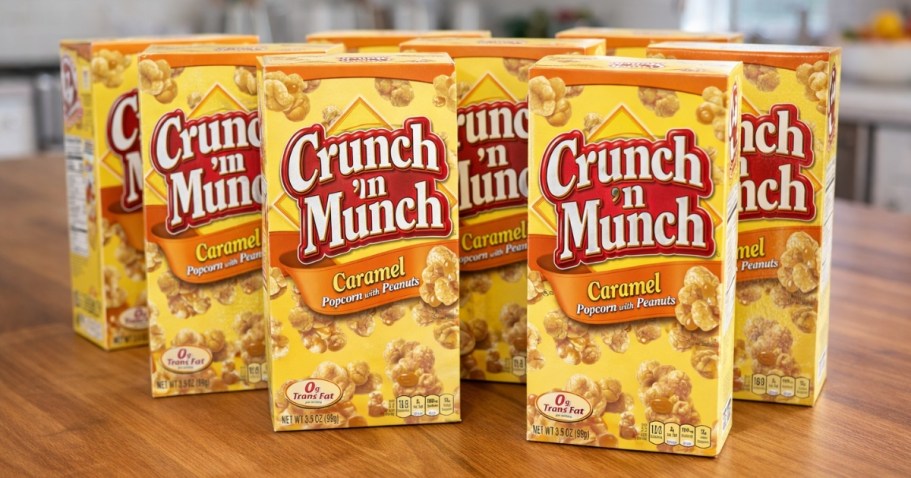 Crunch ‘n Munch Caramel Popcorn w/ Peanuts 12-Pack Only $8 Shipped on Amazon