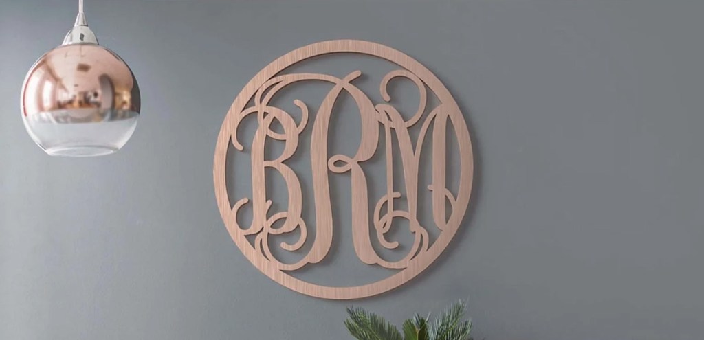 wooden wall letter decor from etsy