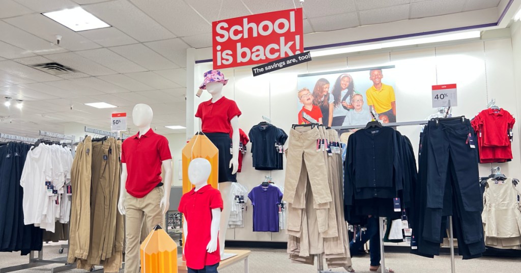 jcpenney back to school section