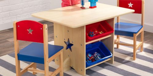 KidKraft Wooden Table & Chair Set w/ Bins Only $73 Shipped on Walmart.com (Regularly $114)