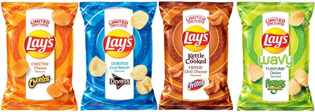 4 bags of potato chips