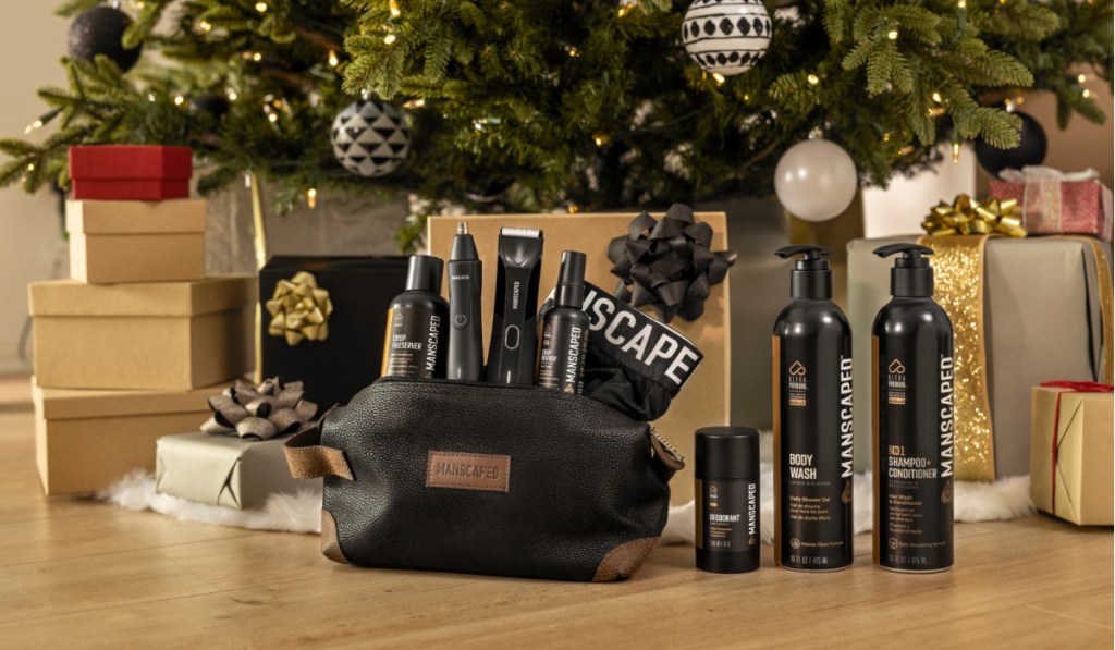 manscaped products under tree