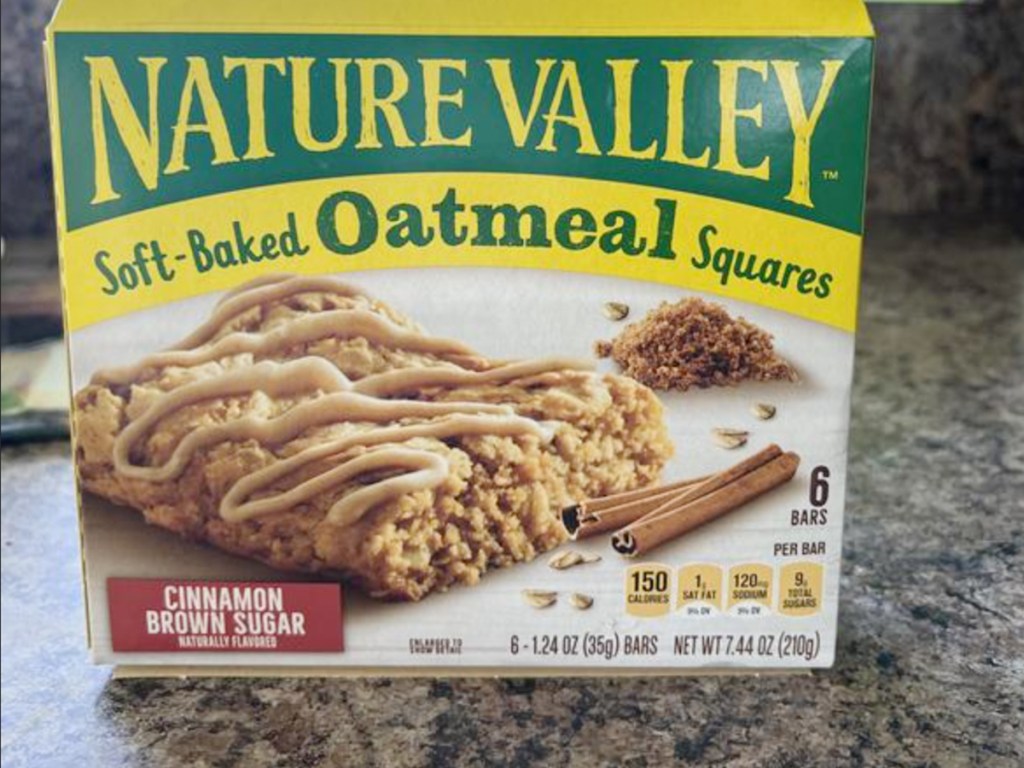 box of Nature Valley oatmeal squares
