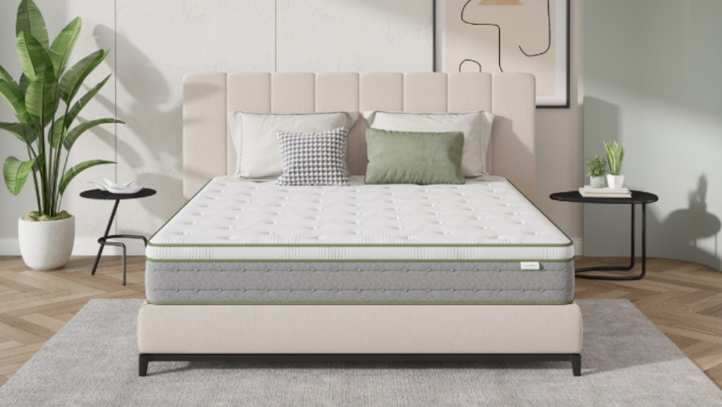stock photo of novilla mattress in bedroom