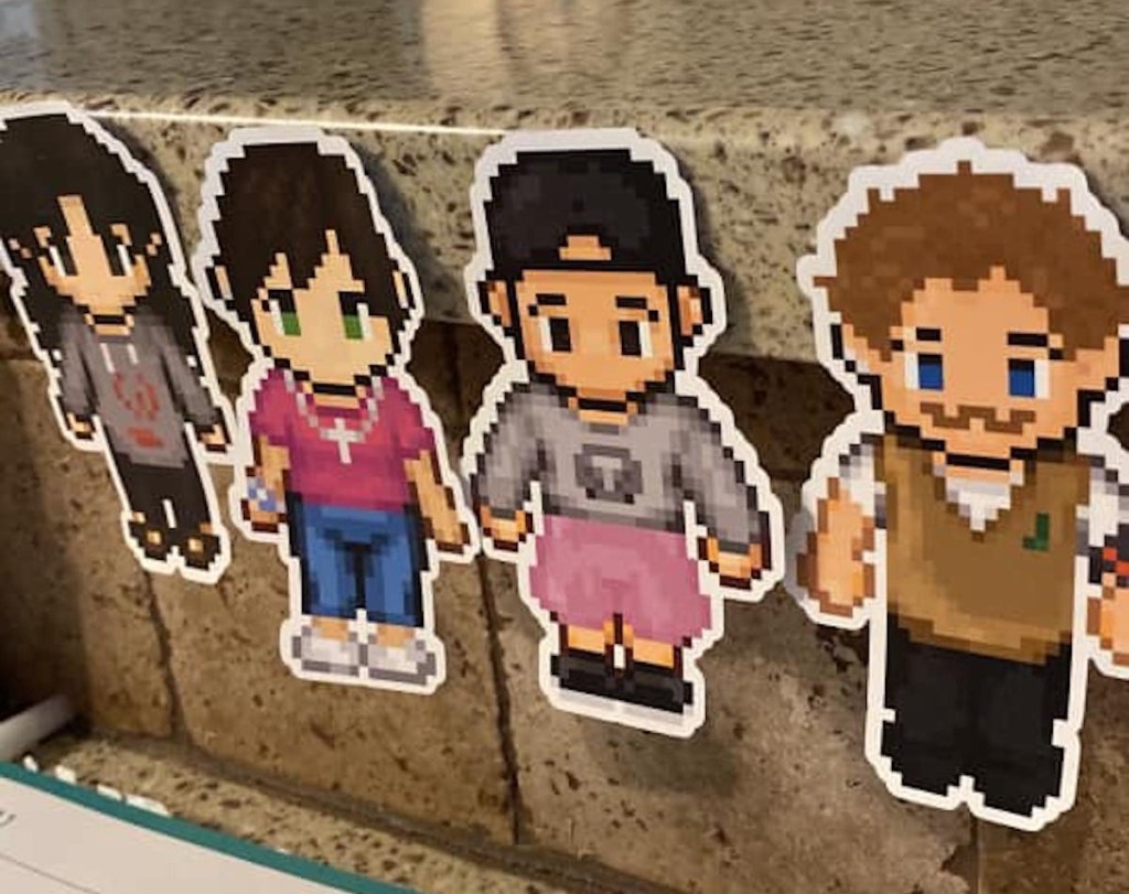 pixel characters