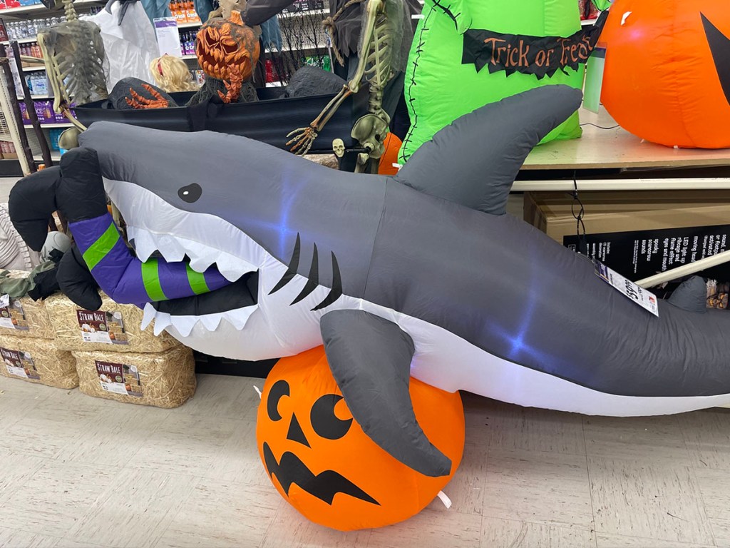 pumpkin shark inflatable
