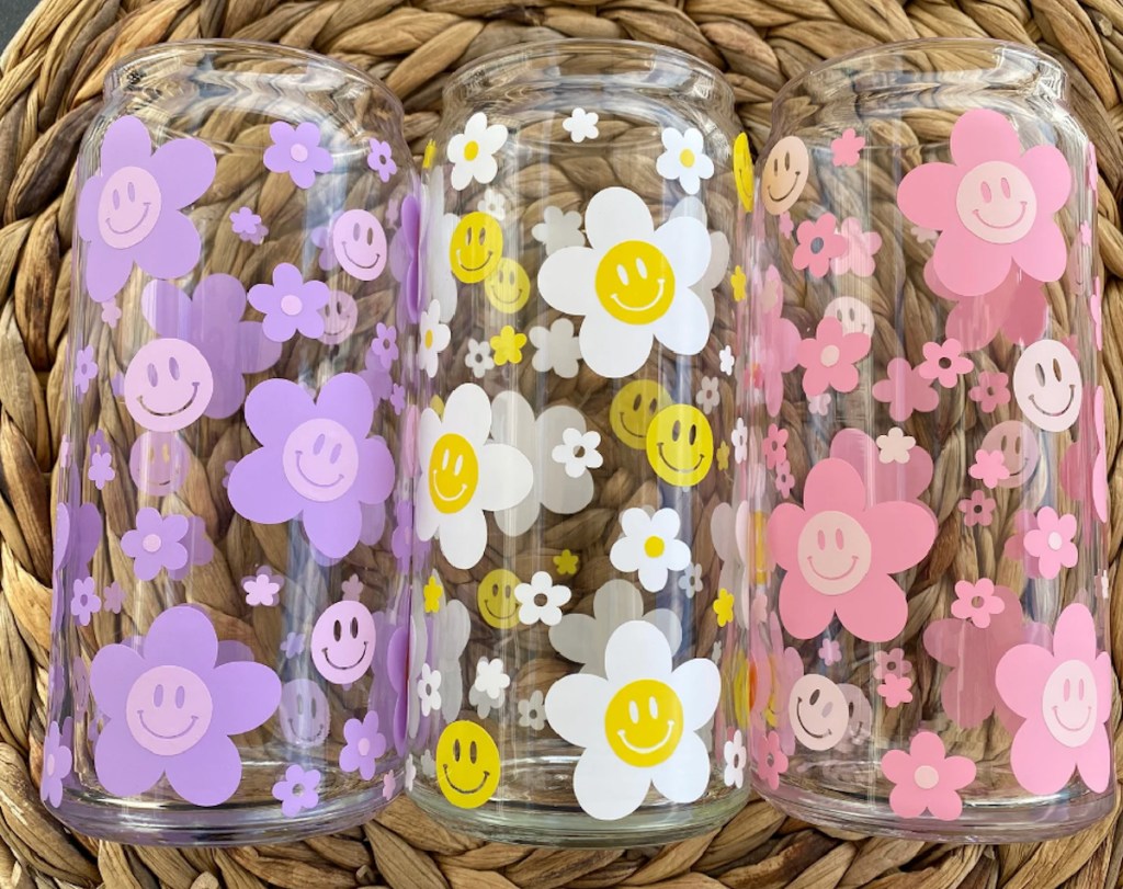 cool things to buy on etsy - smiley flower glasses
