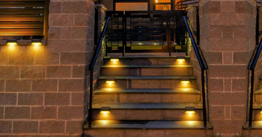 lights on steps