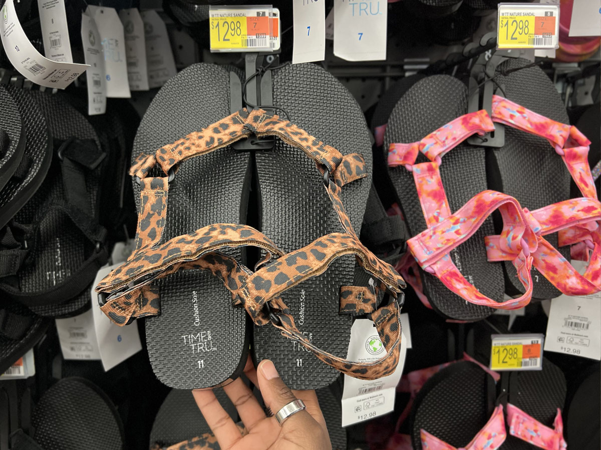 Walmart hot sale cheetah sandals