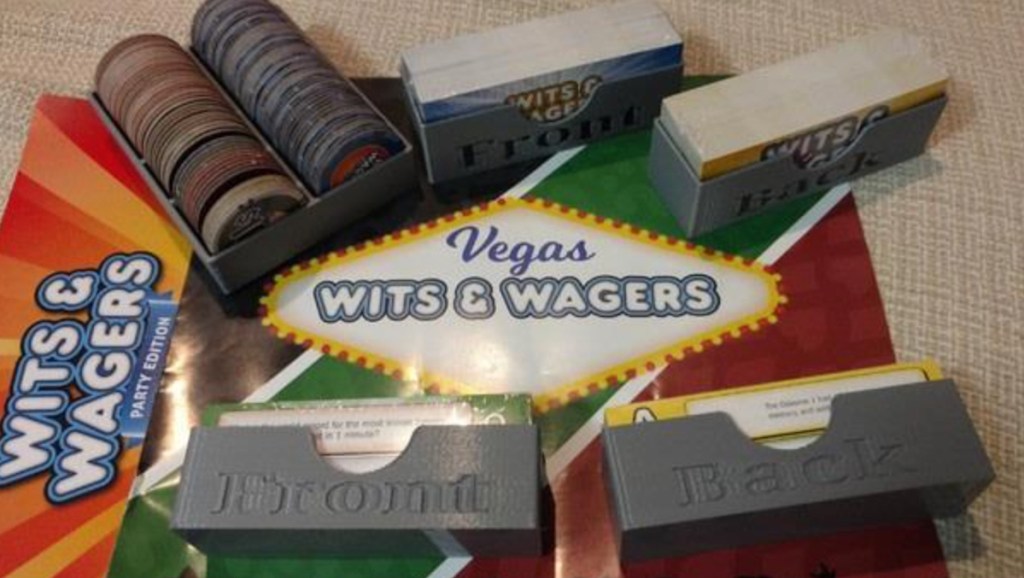 wits and wagers board game for teens on table