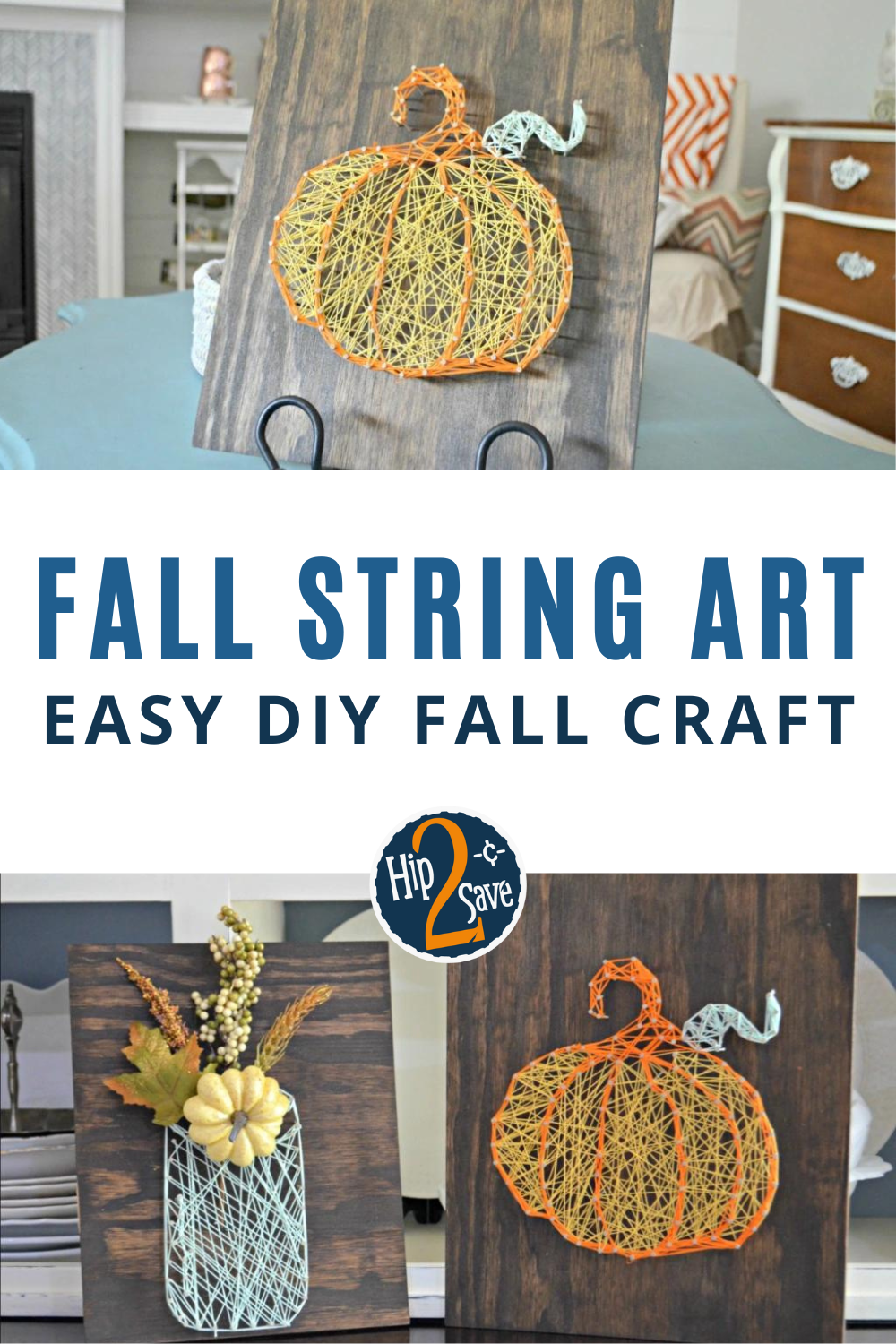 Easy DIY String Art Activity Perfect Fall Craft Hip2Save