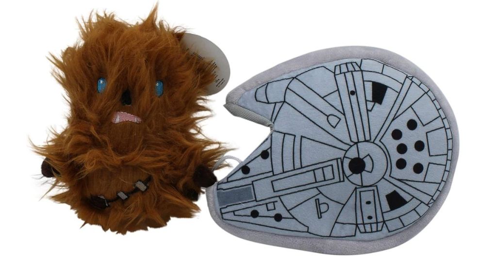 Star Wars for Pets Chewbacca Millennium Falcon Stuffer Dog Toy 