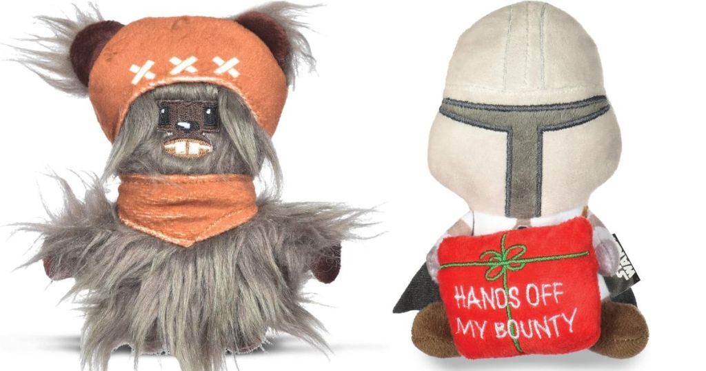 Star Wars Ewok Dog Toy and Star Wars Mandalorian Dog Toy
