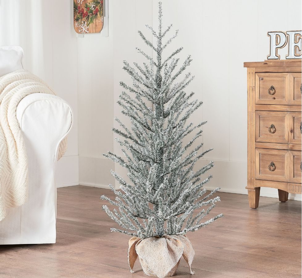 3' Holiday Time Christmas Tree in Burlap