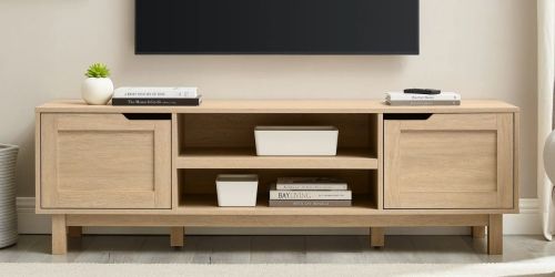Contemporary Wood TV Stand Only $114 Shipped on Walmart.com (Regularly $206)