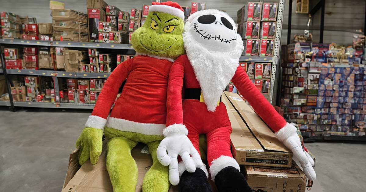 4-Foot Nightmare Before Christmas or Grinch Jumbo Plush Only $29 at Walmart
