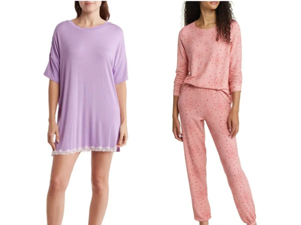 Women's Honeydew Intimates Sleep shirt and BP Pajama Set