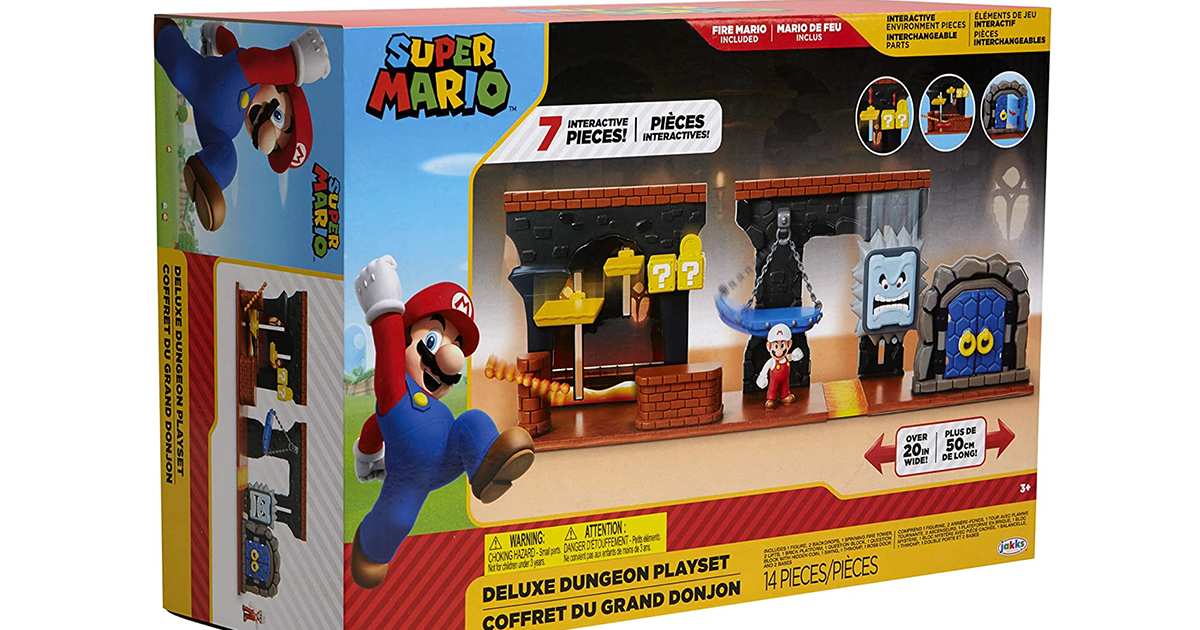 Mario deluxe store dungeon playset