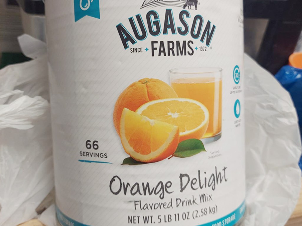 augason farms orange delight drink mix