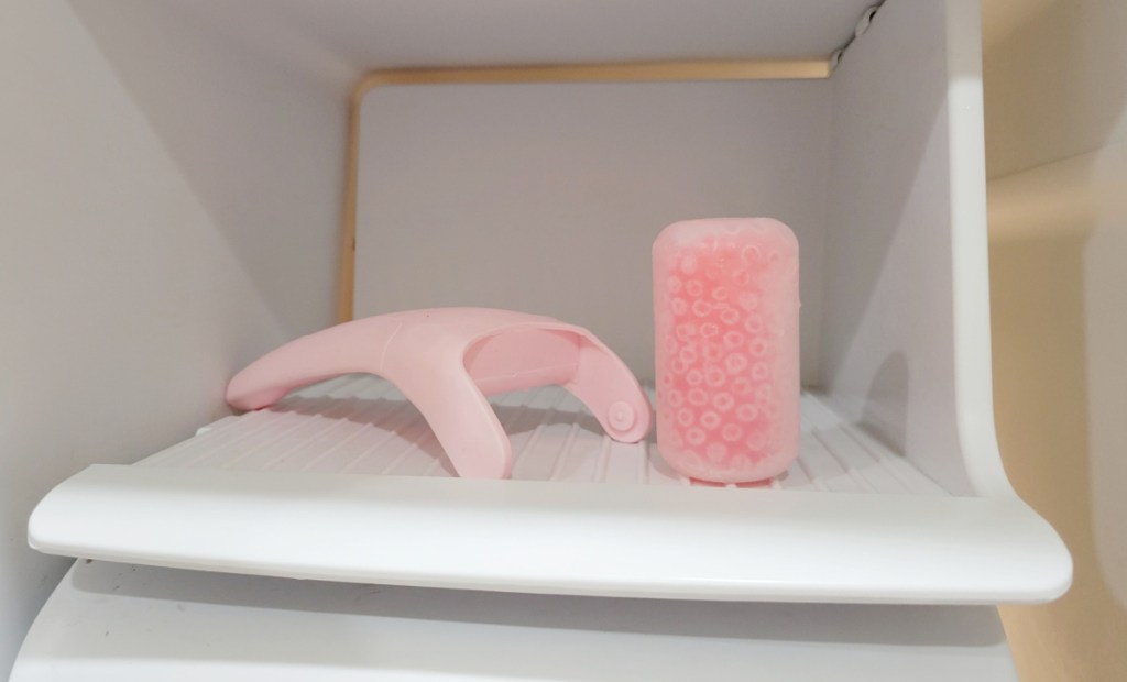 Ice roller in freezer