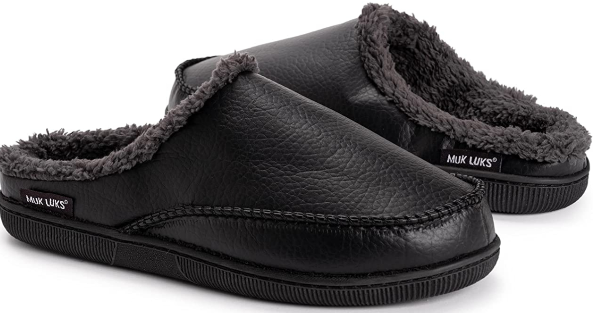 black muk luk slippers