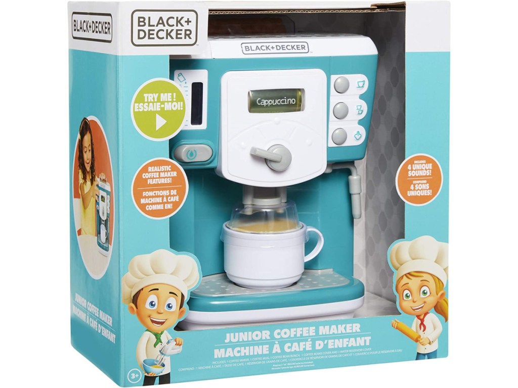 Black+Decker Junior Coffee Maker Pretend Kitchen Appliance