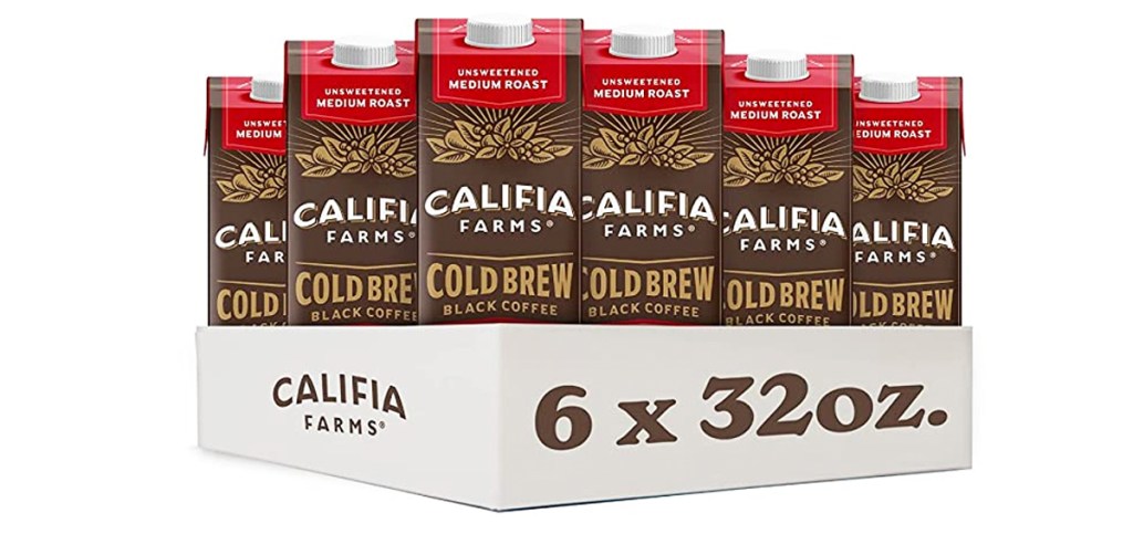 6 cartons of Califia Farms Cold Brew