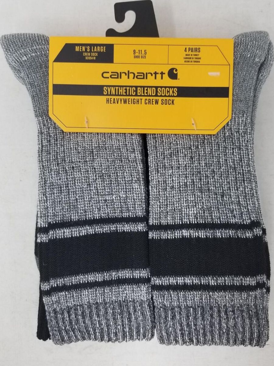 Carhartt socks in gray and black 