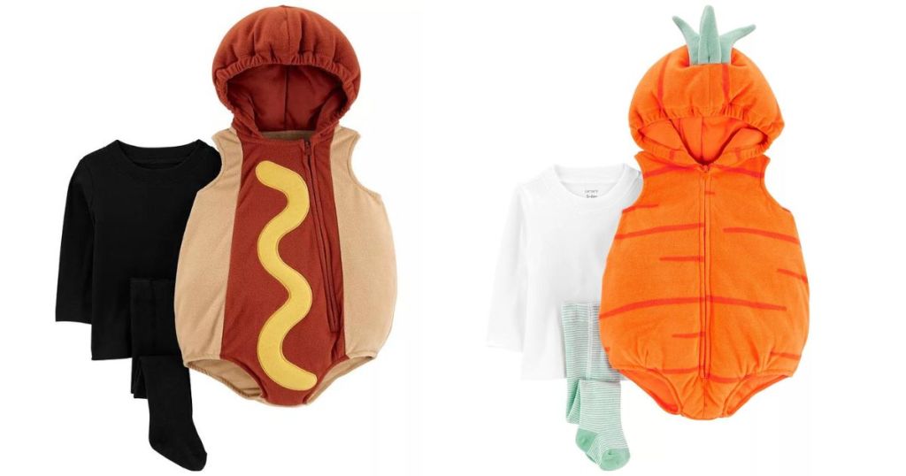 hot dog and carrot baby halloween costumes