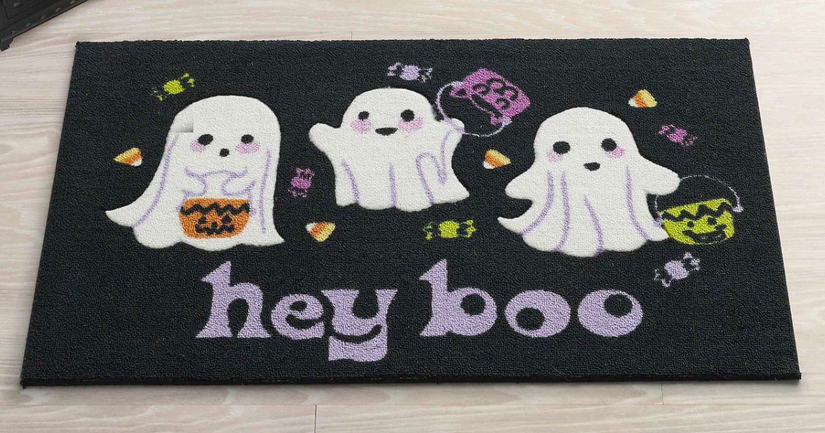 Celebrate-Together-Halloween-Hey-Boo-Accent-Rug- سجاد Kohl's Fall & Halloween فقط 9.99 دولارًا لكل منهما (25 دولارًا عاديًا)