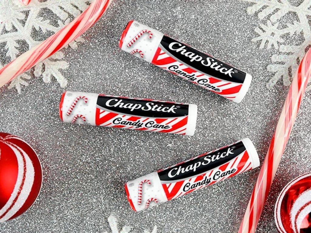 ChapStick Candy Cane Peppermint Lip Balm 3-Pack