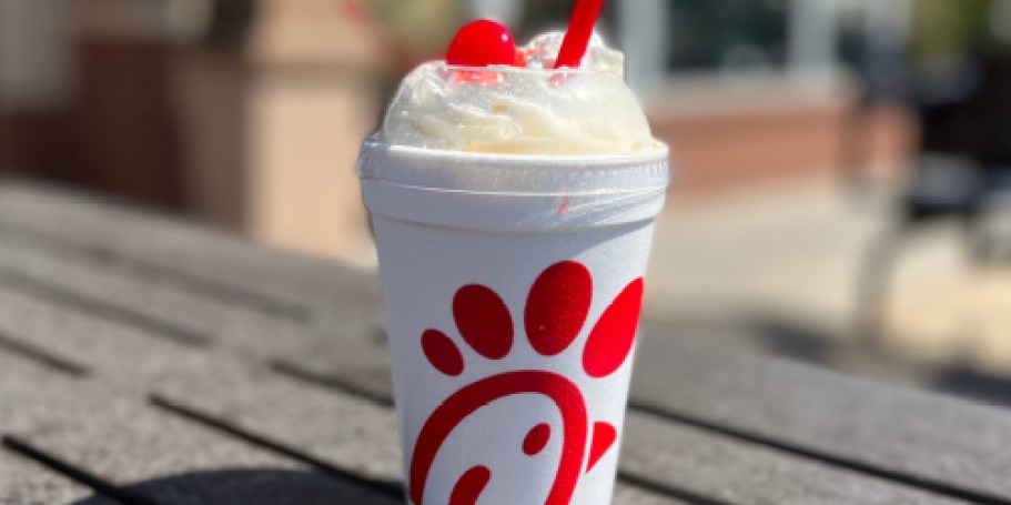 Chick-fil-A Peach Milkshake & NEW Maple Pepper Bacon Sandwich Available Today