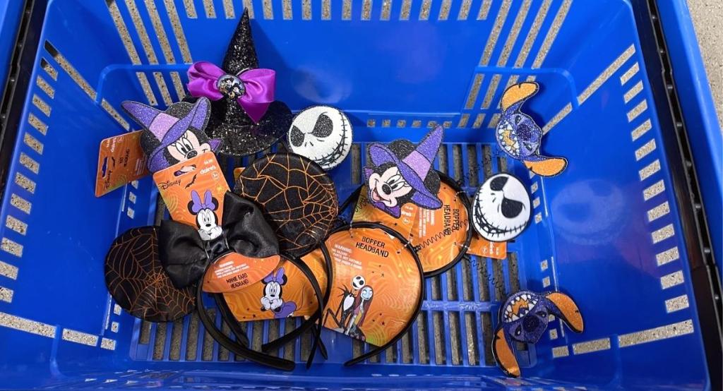 Claire's Disney Halloween Accessories in Walmart basket