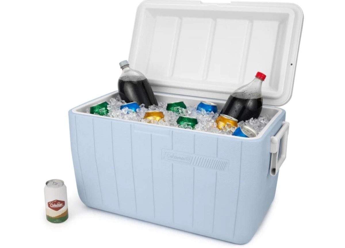 Coleman Chiller 48-Quart, 5-Quart, and 1/3-Gallon Jug Cooler Set in Fog Gray